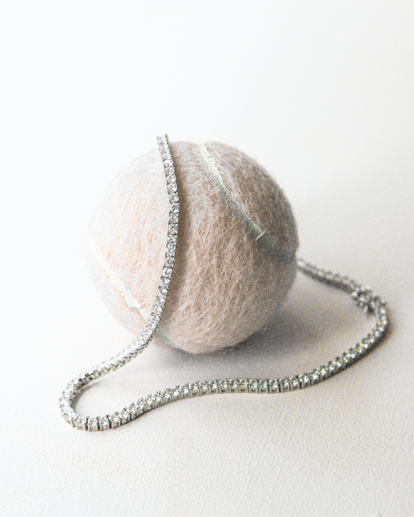 Lab tennis necklace