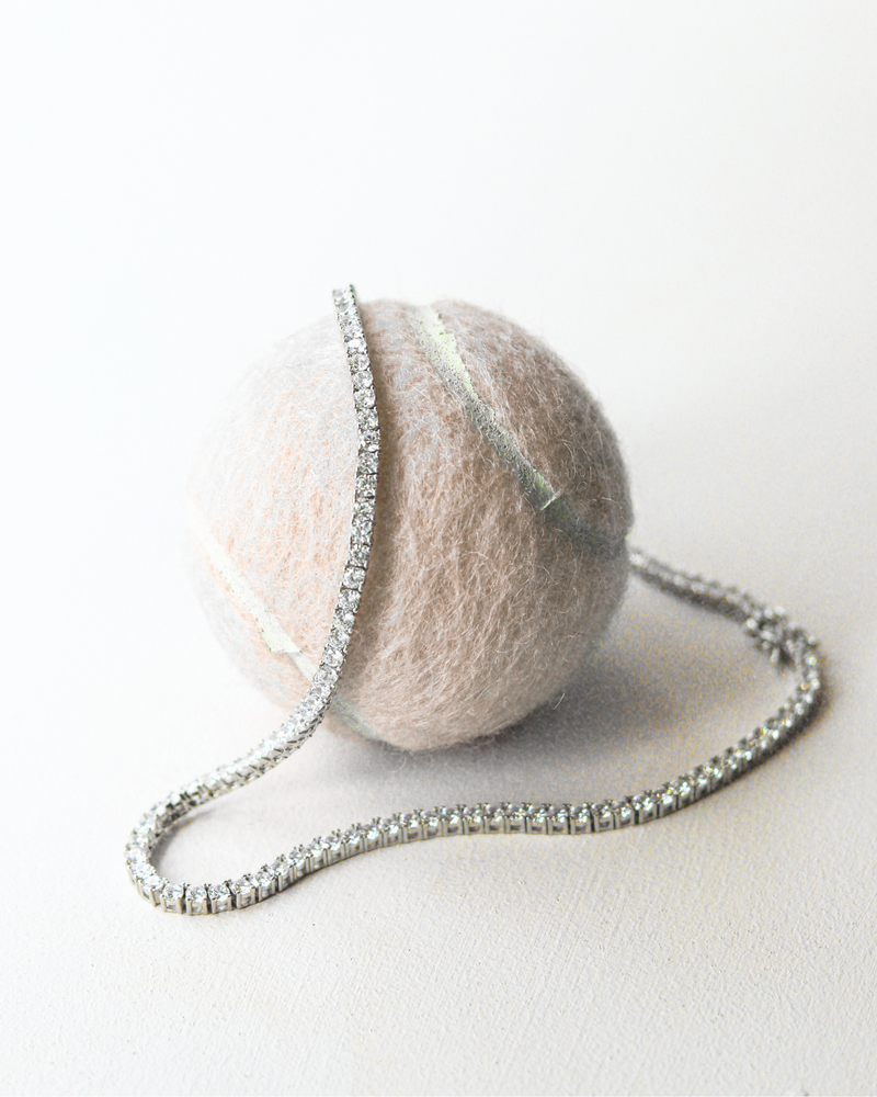 Lab tennis necklace