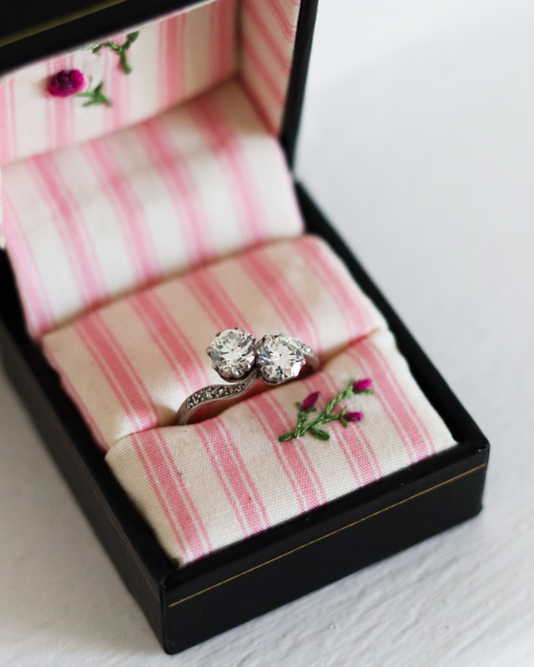 Vintage Platinum Diamond Ring