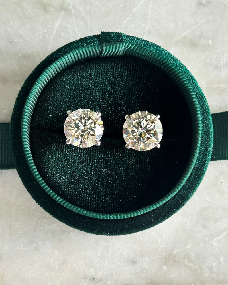 Lab Diamond Round Brilliant Cut Studs