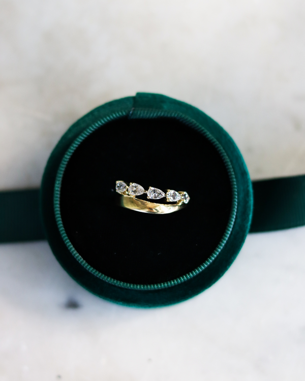 Pear Shaped Lab Diamond Ring