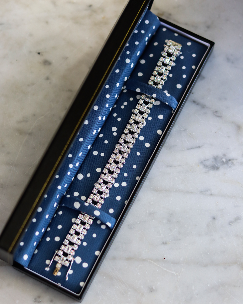 Art Deco Style Lab Diamond Bracelet