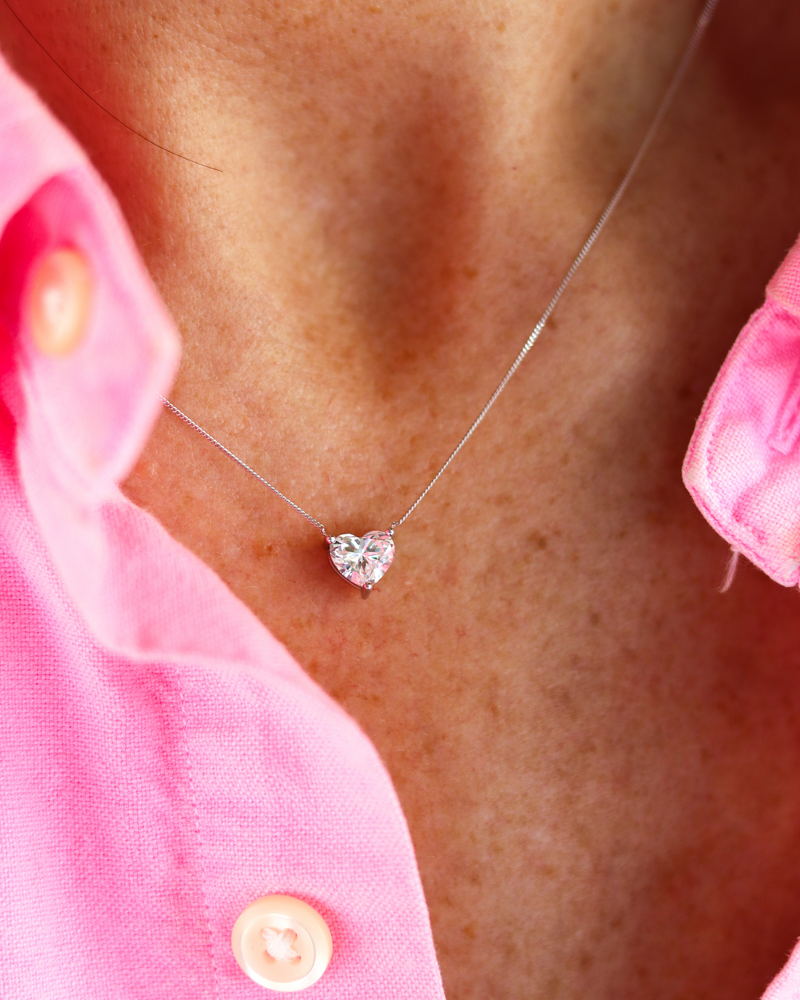 Floating Heart Necklace