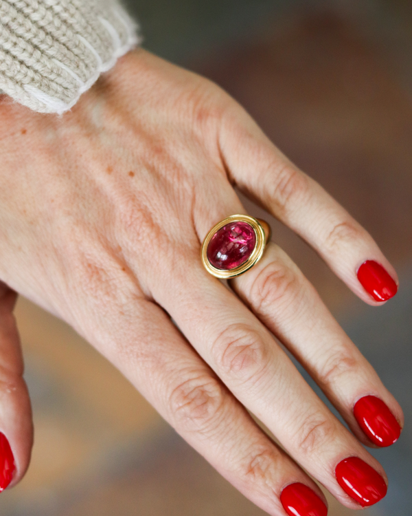 Pink Tourmaline Ring