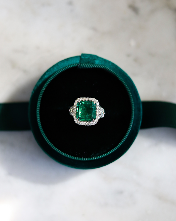 Emerald & Diamond Ring