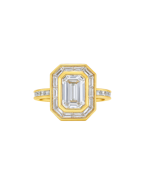 Emerald Cut Lab Diamond Ring