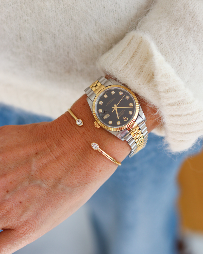 Lab Diamond Oval Bangle