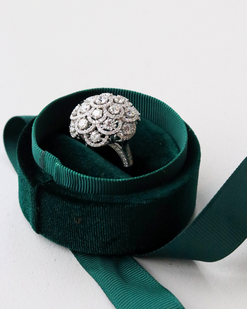 Diamond Bombe Ring