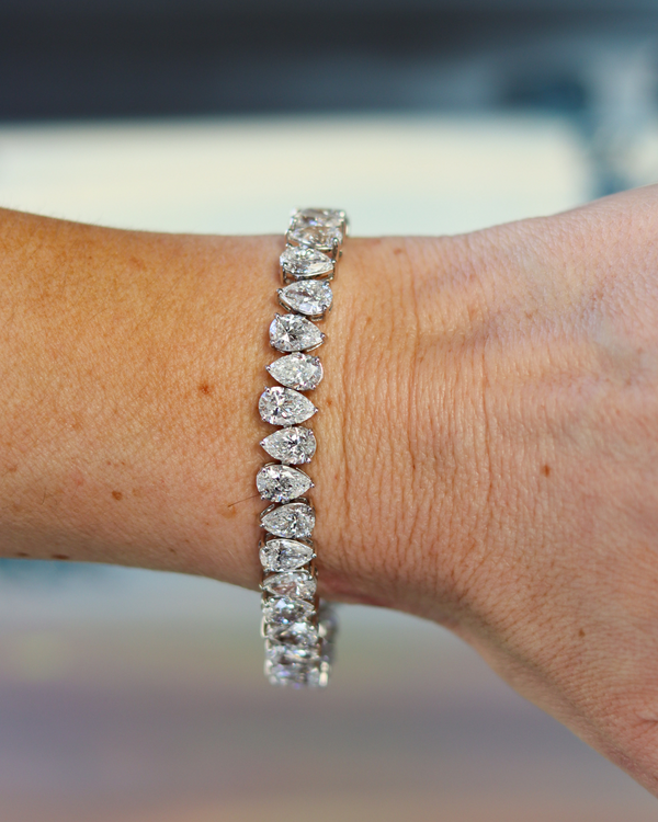 Pear Lab Diamond Tennis Bracelet